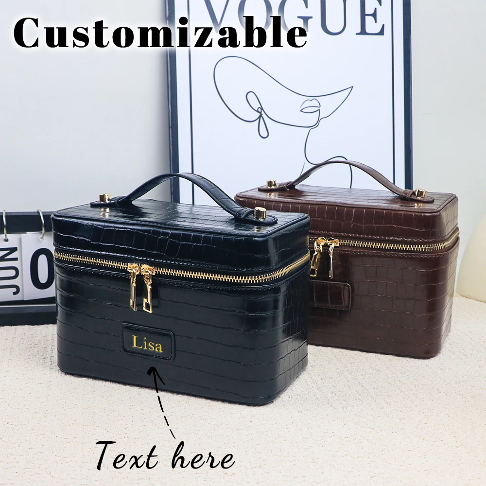 Travel Accessories Leather - Персонализированная дорожная сумка-косметичка из искусственной кожи