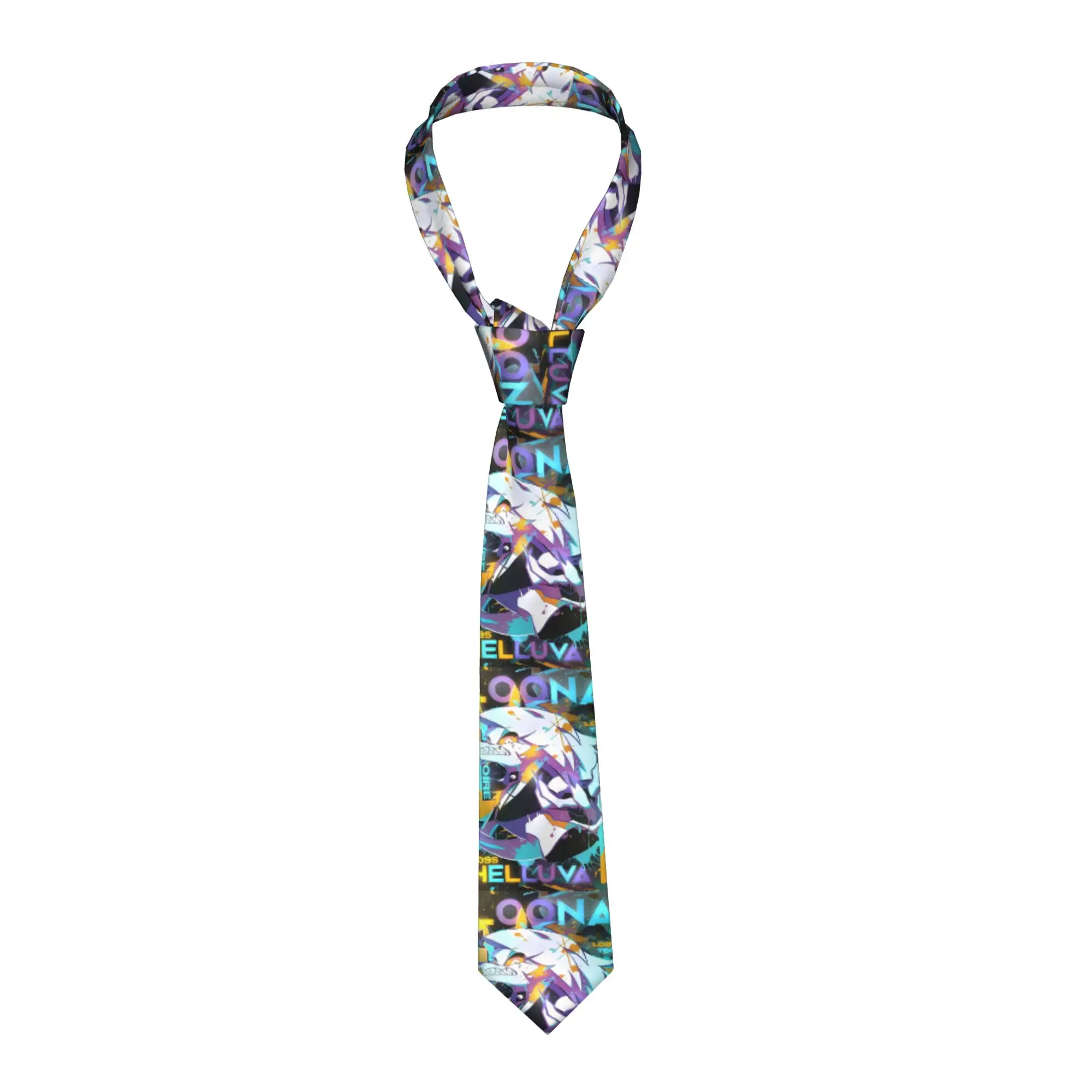 Corbata Helluva Boss Loona, Corbatas de Ocio para Hombre, Corbata Casual Novedosa, Accesorios de Corbata de Calidad, Corbata de Diseño