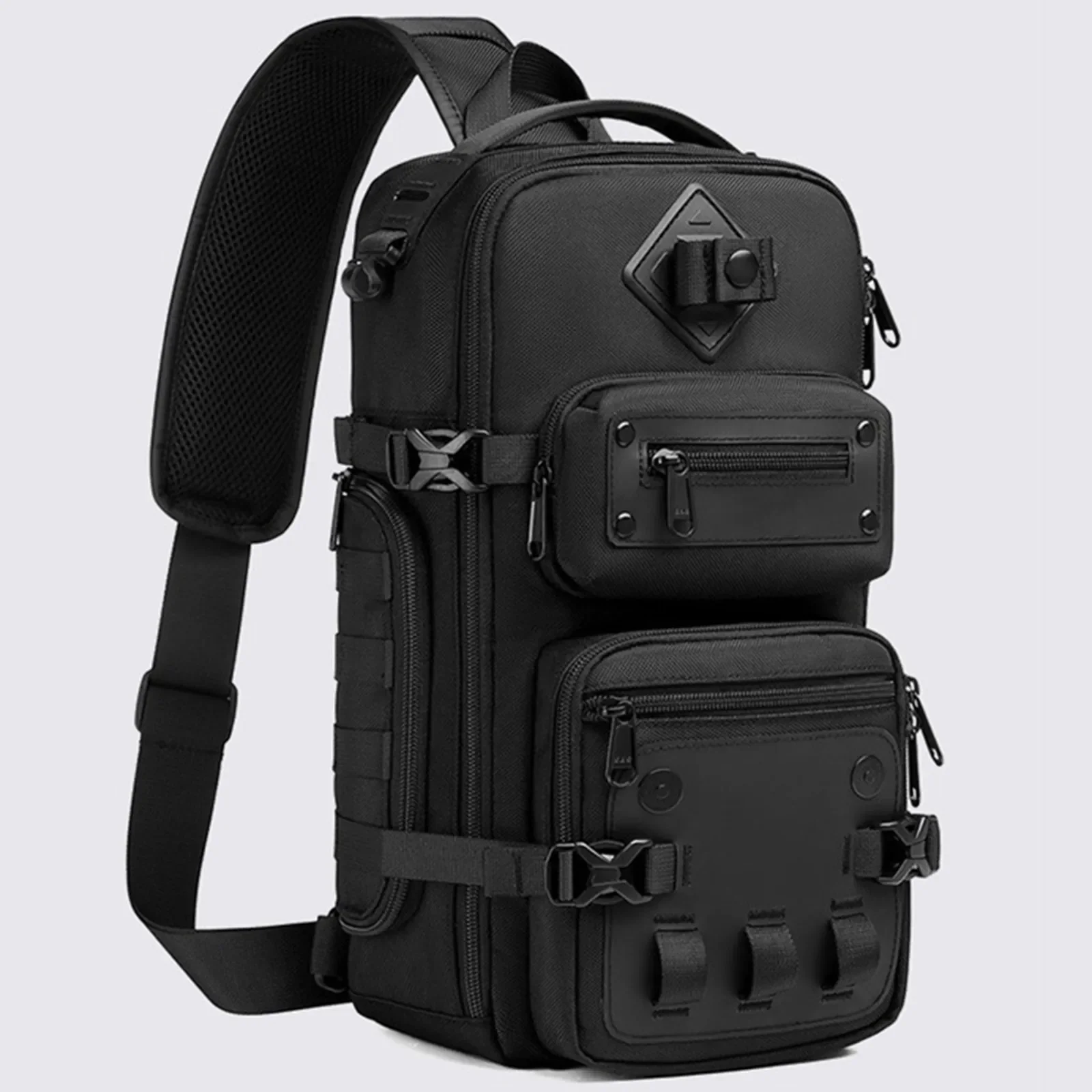 Tactical Chest Bag Outdoor Man Shoulder Crossbody Pack Sports Travel Handbag Tablet Computer Storage Knapsack Leisure Waterproof