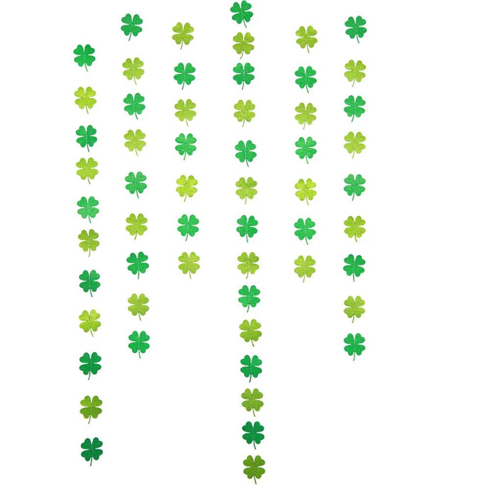 

Garden Decorations Outdoor Four-Leaf Clover Latte Art Patrick 's Day Banner