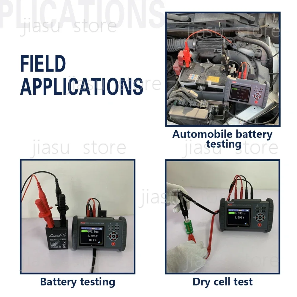 ES8020 Solar/Lead Battery Voltmeter  Internal Resistance  Temperature Same As Hioki 3554 Battery Resistance test  Meter view 5