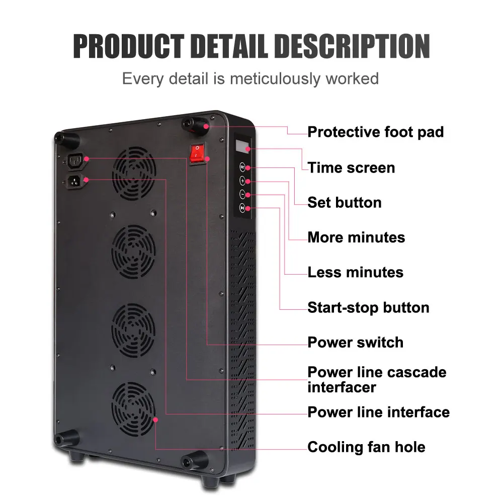 Customizable Multi-Spectrum Red Light Therapy Home Use Phototherapy Lamp Whole Body Led Red Light Panels Pdt Machine
