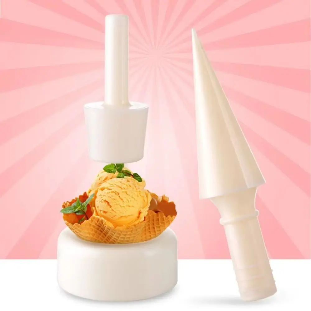 Portable Heat Resistant Waffle Cone Mold Easy Clean Non-Stick Bowl Cone Mold Durable Baking Mould Kit Home Kitchen
