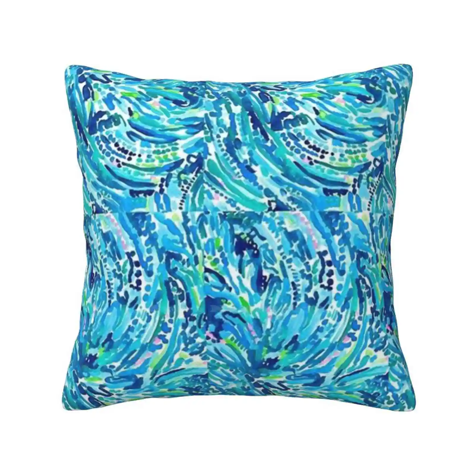 Ocean Blues Fashion Sofa Throw Pillow Cover Pillowcase For Women Cute Mermaid Headband Floral Flamingo Designer Women Measures