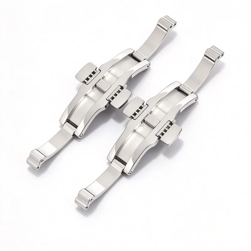 For Watch Band Clasp T41 T035 T97 T099 Butterfly Buckle Stainless Steel