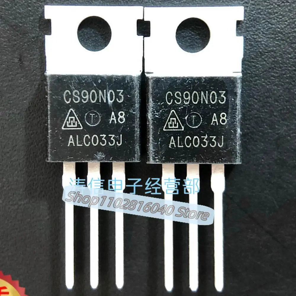 10PCS/Lot CS90N03  CS90N03A8 TO-220 90A/30V  In Stock Fast Shipping