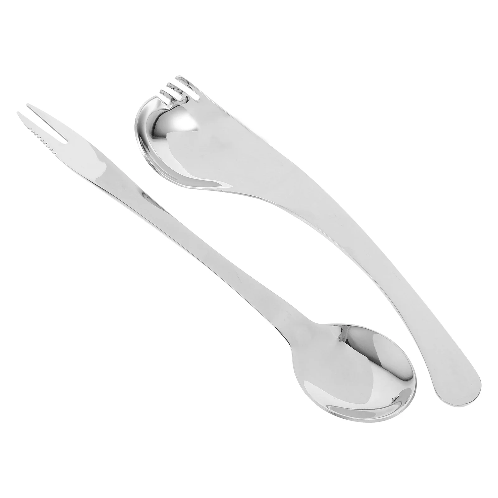 

2Pcs Senior Feeding Utensil Set Adaptive Curved Spoon and Fork for Arthritic Hands Easy Self Eating At Home Or Travel