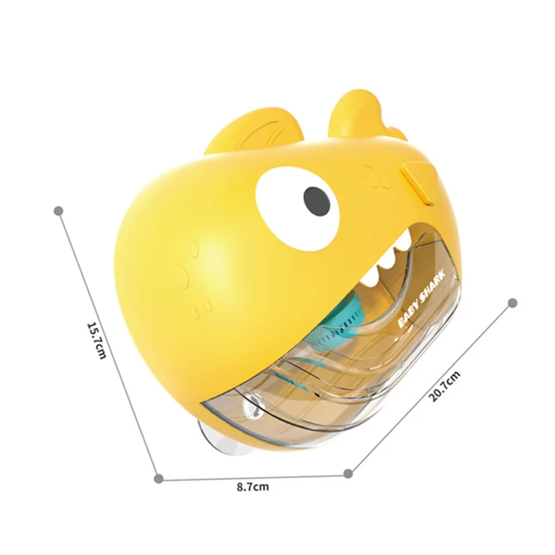 Zabawki do kąpieli dla niemowląt maszyna do baniek mydlanych zabawka do kąpieli dla dzieci z muzyką rekina dinozaura automatyczna zabawka łazienkowa