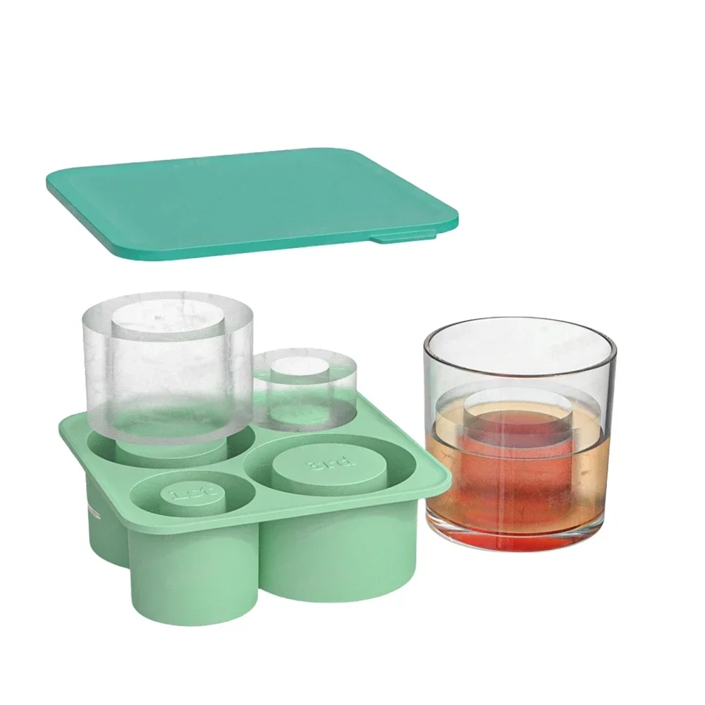 ST  Accessories Summer Ice Mould Cube Trays Ice Making Beverage Cup Maker Circle Ice Shape Silicone Molds For Stanley Cup