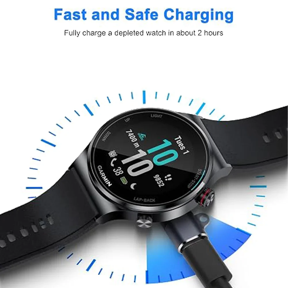 Watch Charging Adapter, USB C Female to Male Adapter Charging Port Compatible with Garmin Fenix 7/7S/7X/6/6X/6S, Etc