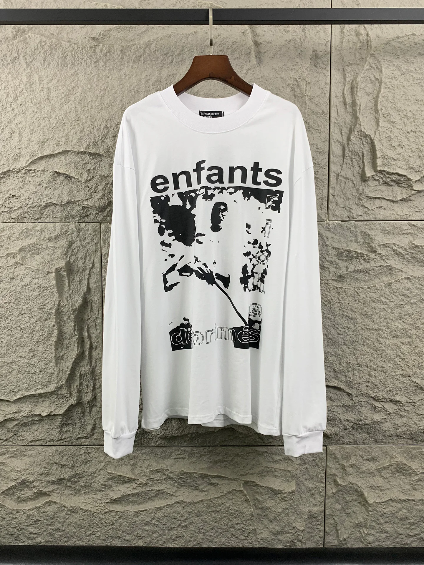 

Футболка унисекс с граффити-принтом в американском стиле, свободного кроя, с длинным рукавом, из плотного хлопка, винтажная, для повседневной носки, в стиле High Street, для пар