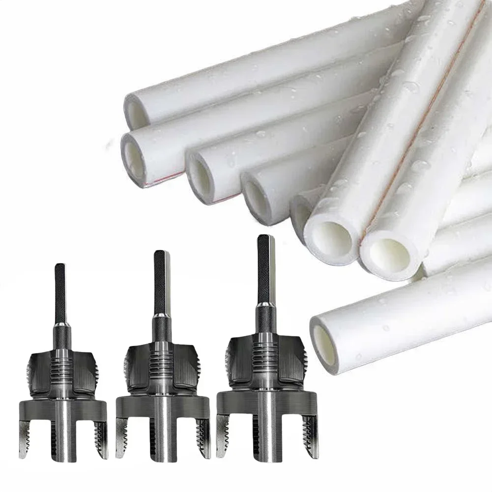 

3pcs 20/25/30mm Tapping Internal External Thread Integrated Die Water Pipe Threader For Water Pipes Opener Plumbing Tapping Tool