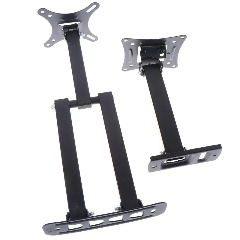 【RV Indoor Folding TV Hanger 14-27 Inch Monitor Stand Car RV Ceiling Lift Adjustable Kitchen Dining Caravan Room TV Holder】