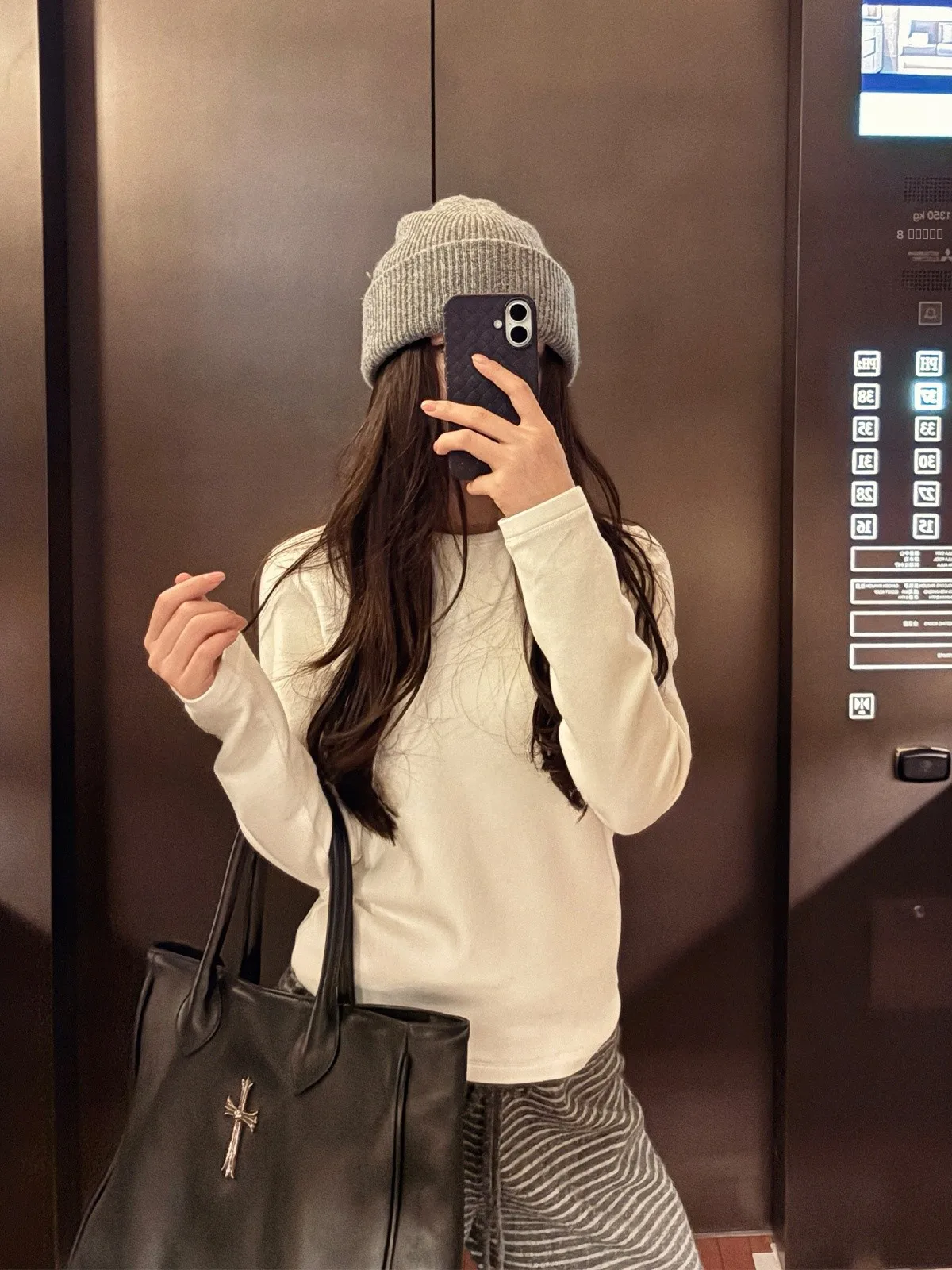 

Women's Long Sve Base irt Mixed Rabbit Fur round Ne Casual Sle Loose Fit Polyester Blend Breathable T-irt