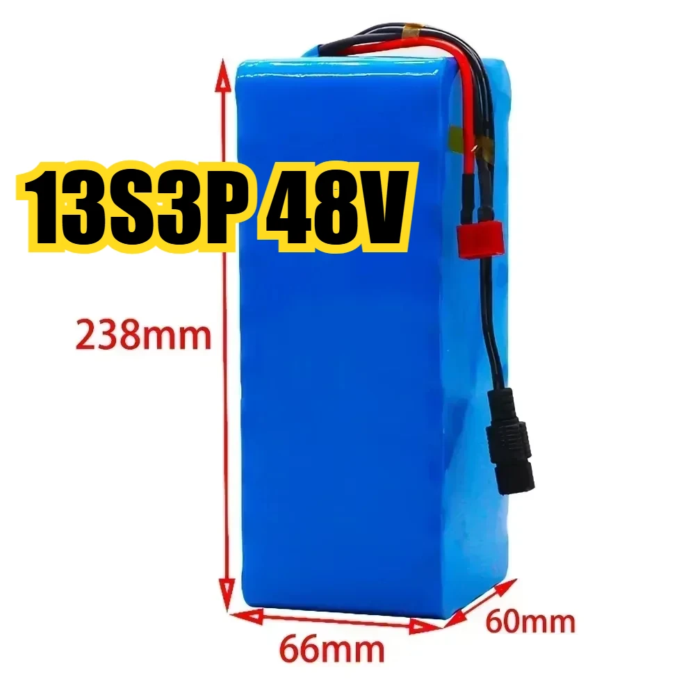 🔥 New 48V 120000mAh 2000W 13S3P XT60 48V Lithium-ion Battery Pack, Lithium Iron Phosphate Battery 120Ah and 54.6V Charger