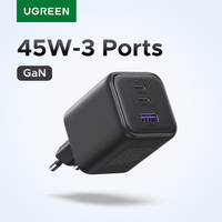 UGREEN 45W GaN Charger PD3.0 PPS QC3.0 For Samsung S25 S24 Ultra iPhone 16 15 14 Pro Max iPad Xiaomi Tablet USB C Fast Charger