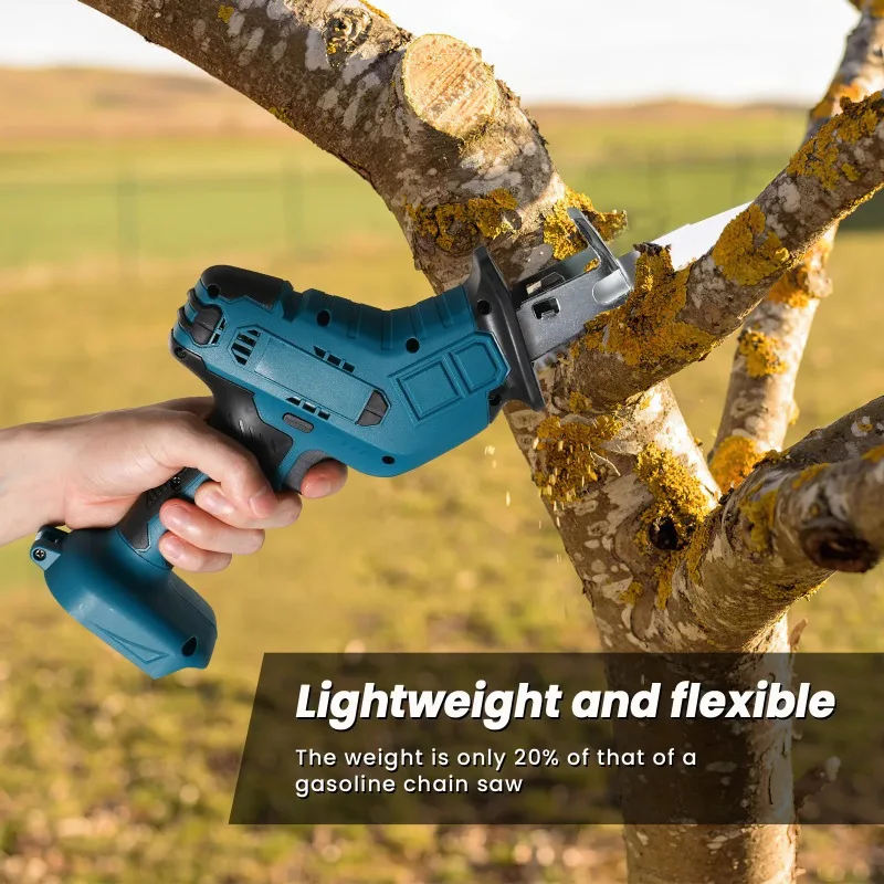 

【Premium】Cordless Reciprocating Saw 10mm Stroke Metal/Wood Cutting 0-4000RPM Tool-free Blade Change Power Tools for 18V Batter