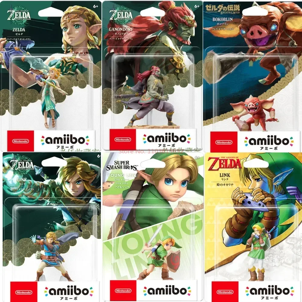 New Genuine Amiibo Zelda Tears Of The Kingdom Twilight Princess Amiibo Link Ganon Figure Nfc Anime Figures Statue Xmas Gifts