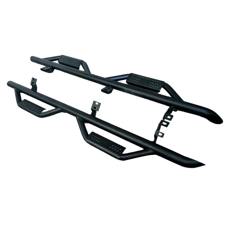 

Новая подножка пикапа для Toyota Tacoma 2024+ 4X4 Off-road, новый дизайн, внедорожная черная стальная боковая полоса Nerf Bar, стальная боковая ступенька