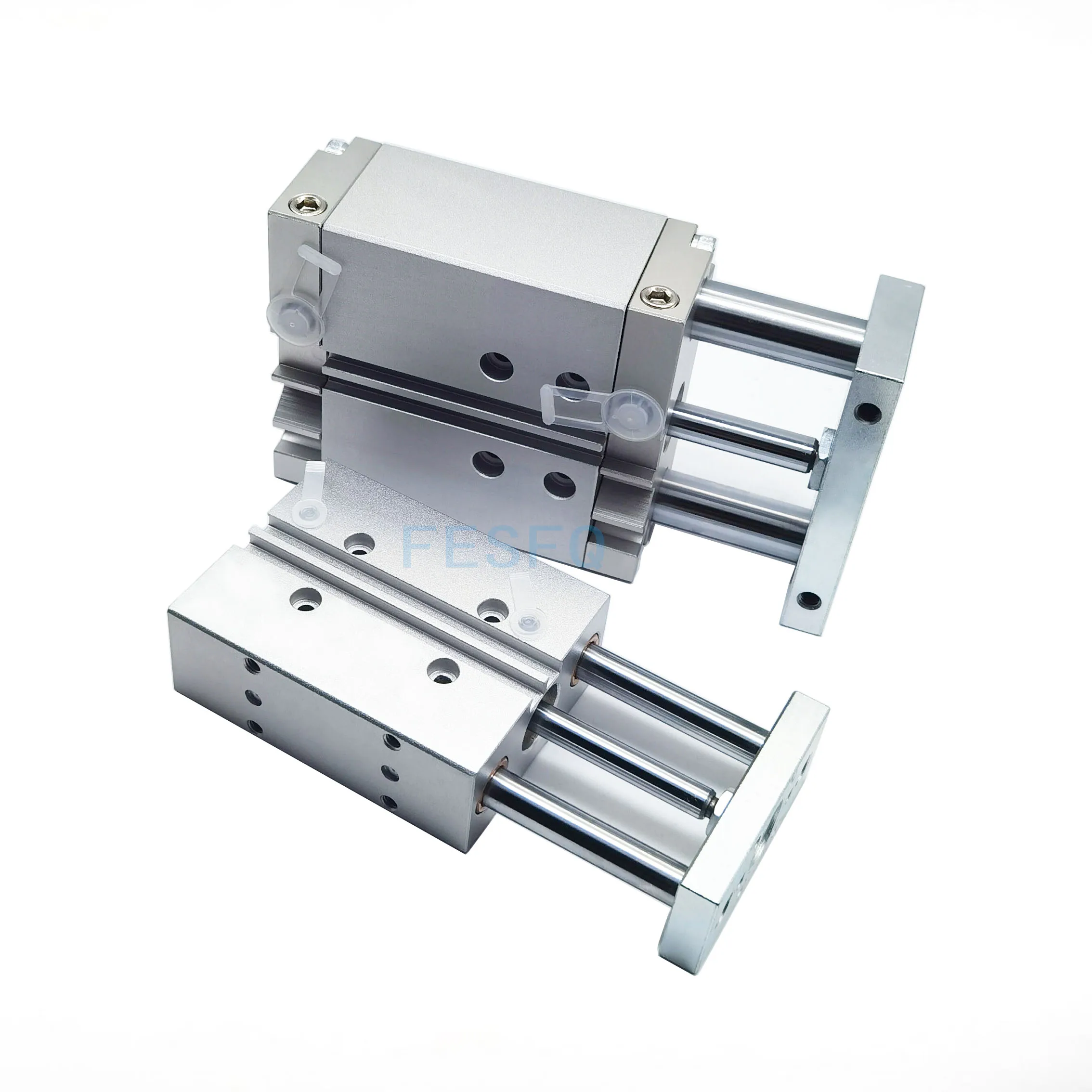 Triple rod guide cylinder DFM-25-20-P-A-GF DFM-25-20-P-A-KF DFM-25-20-25-30-32-40-50-60-80-100-125-150-160-200-P-A-GF-KF DFM