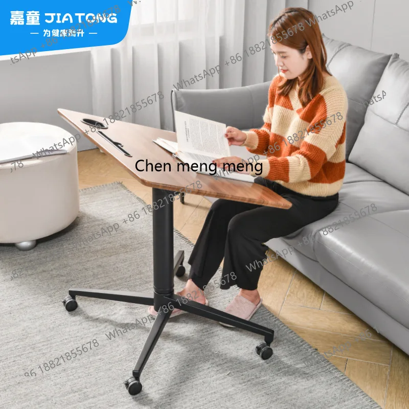 Removable folding desk Home sofa storage Flip laptop office Pneumatic lifting table