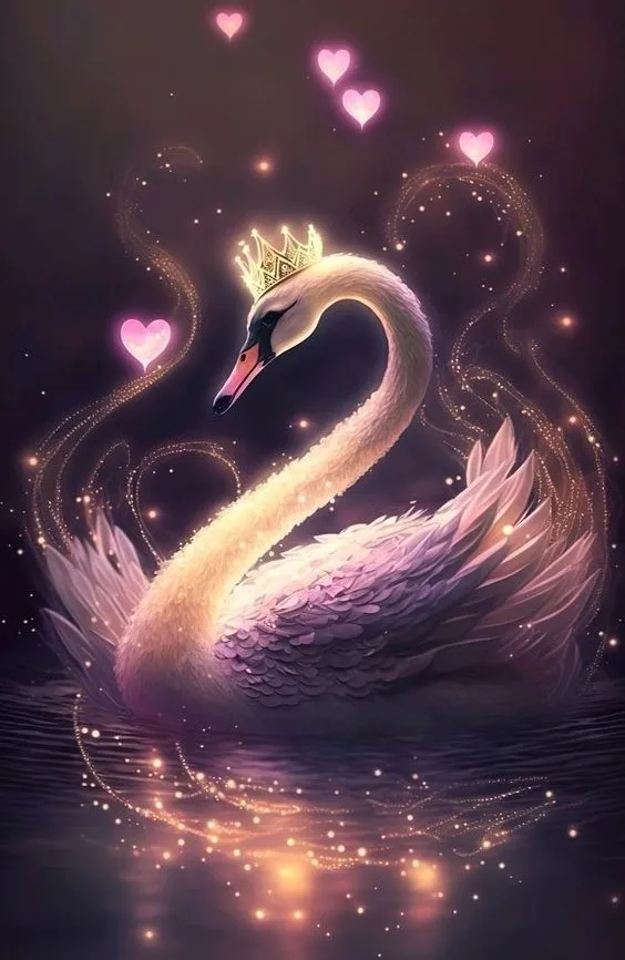 JMINE Div 5D Swan King queen Heart Lake Full Diamond Painting cross stitch kits art animal 3D paint by diamonds