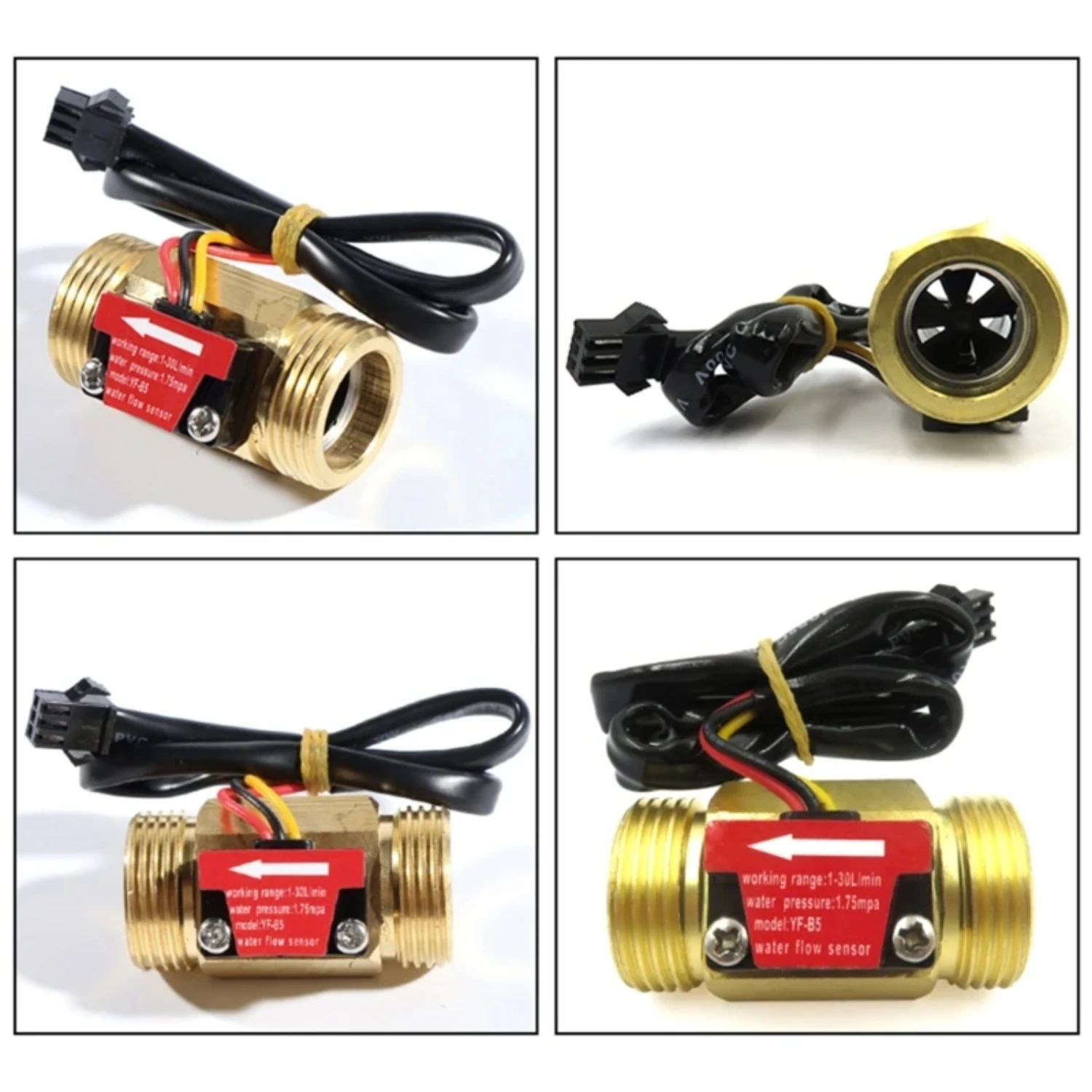 Superior High Accuracy Adjustable Brass Water Flow Sensor for Water Dispenser, featuring G3/4