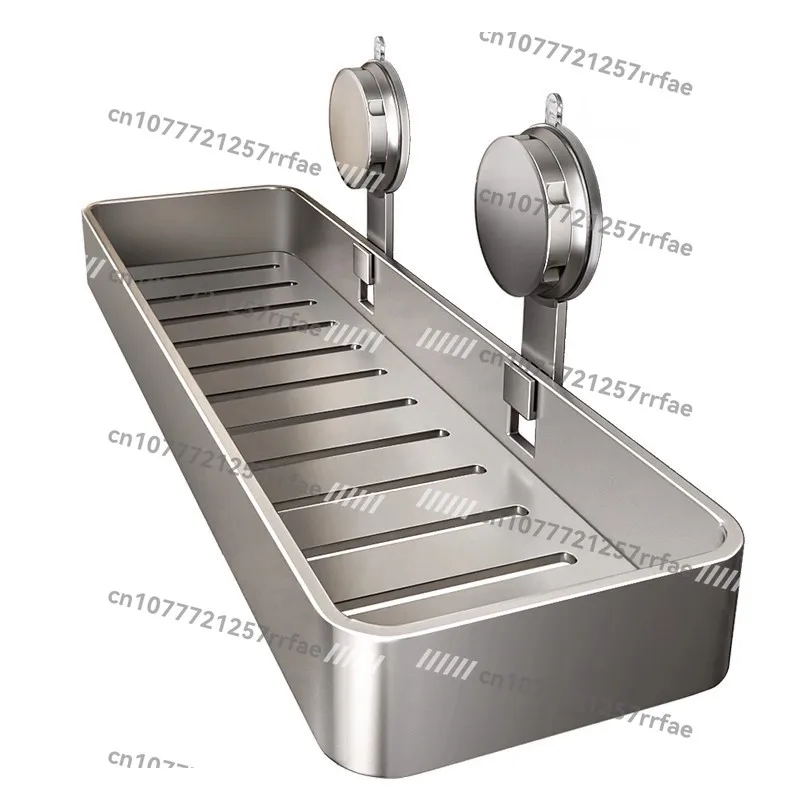 Suction cup rack, toilet wall hanging, no punching on the wall, bathroom storage basket, toilet hand washing table storage rack