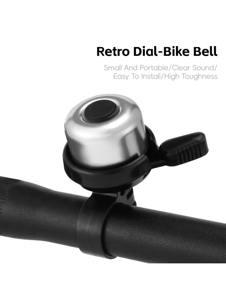 AliExpress NONE Mountain Bike Bell Easy Install Safety Warning Loud Ring for 22 2-31 8mm Handlebars MTB Road Cycling Accessories Bike Horn