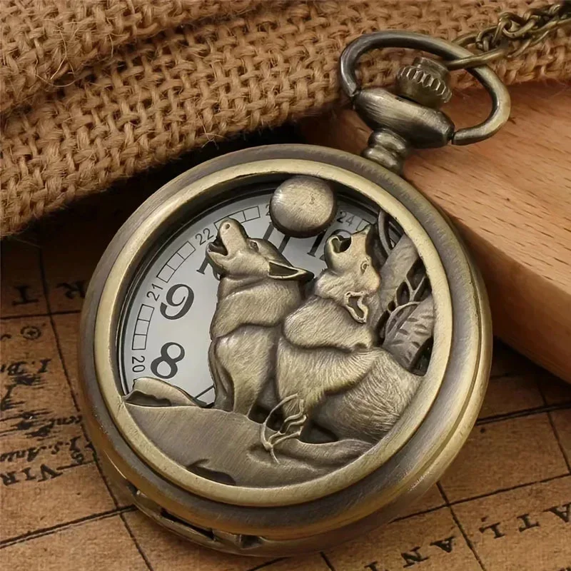 AAABronze colored pocket watch animal series blind box - view 6