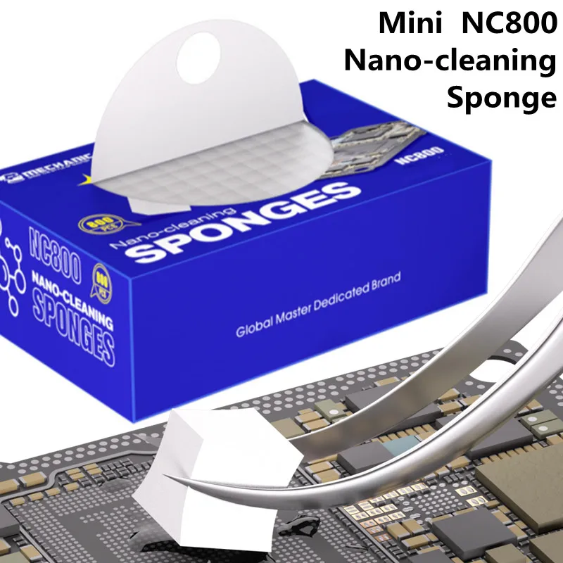 MECHANIK NC800 800 sztuk ekran LCD Nano gąbka do czyszczenia bez pozostałości telefon komórkowy PCB płyta główna tylna szklana kamera narzędzie do czyszczenia kurzu