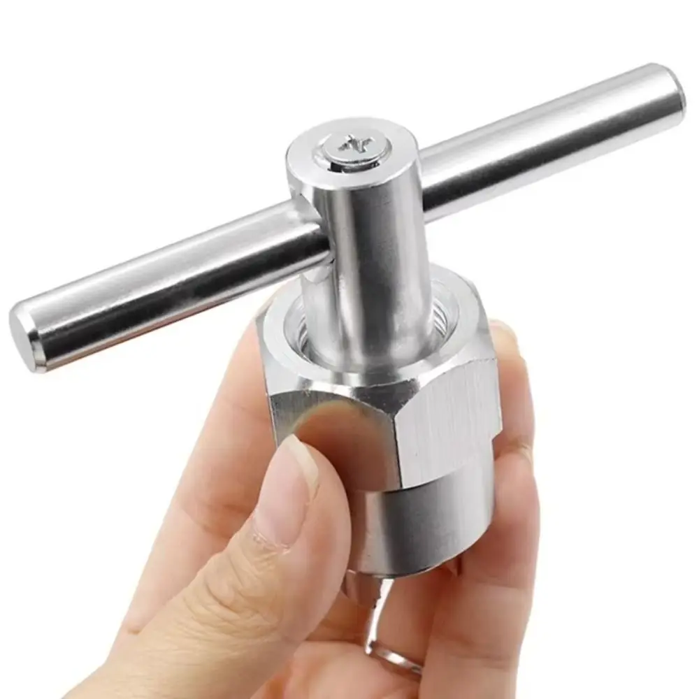 

Aluminum Alloy Faucet Cartridge Puller Professional Single Handle Faucet Core Removal Tool Silver Durable Bathroom Faucet Wrench