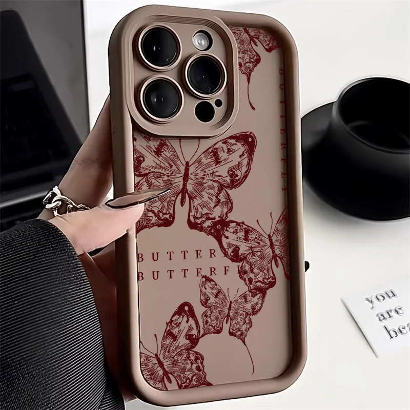 Butterfly Soft Silicone Phone Case For Samsung Galaxy A54 5G A53 A34 A52 A14 A13 A12 A32 A51 A24 A23 A21S A03 A04E A10S Cover