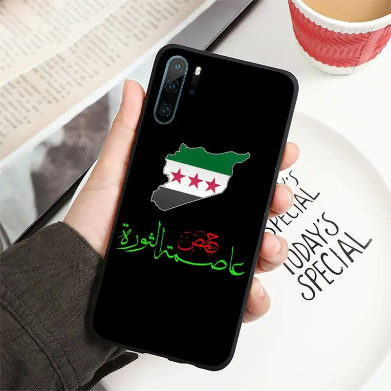 Syrian Revolution Flag Phone Case For Huawei honor Mate 30 40 50 20 8 70 5 9 10 Pro P x i s y Lite nova