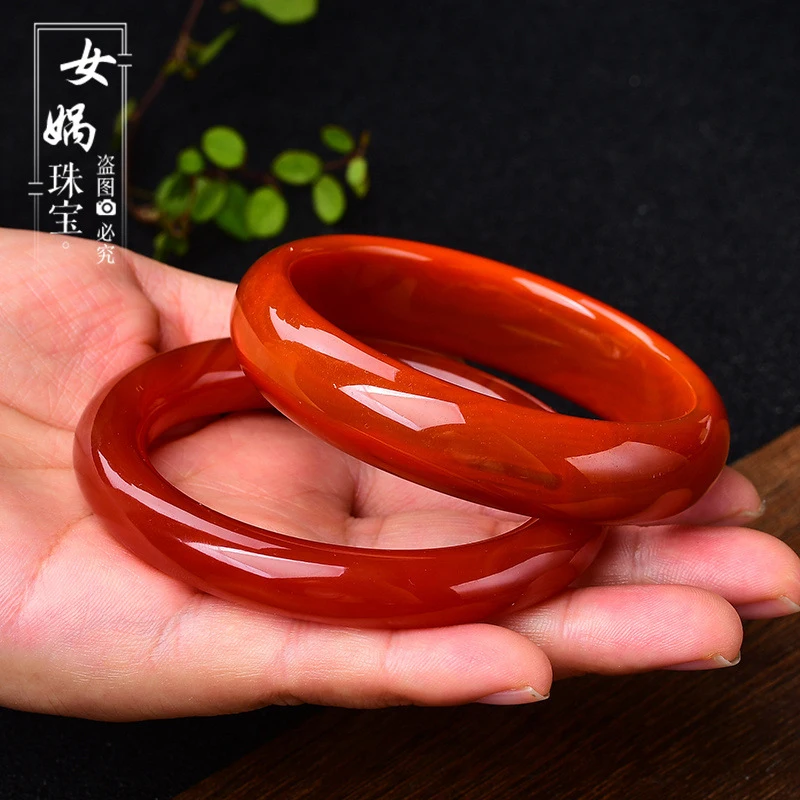 bracciale-in-agata-naturale-grezza-di-liangshan-southern-accessorio-da-donna-colore-ricco-e-texture-vistosa-giada-rotonda-rosso-brillante