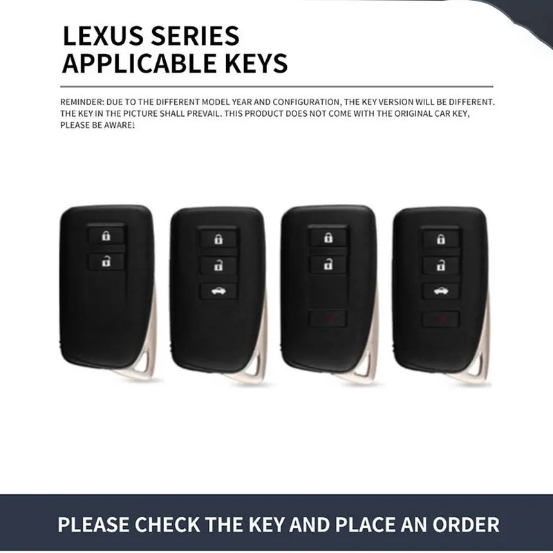 Zinc Alloy Car Key Cover For Lexus F Sport Remote Control Protector ES GS IS LX NX RX F Sport For Lexus Key Case Car Accessories