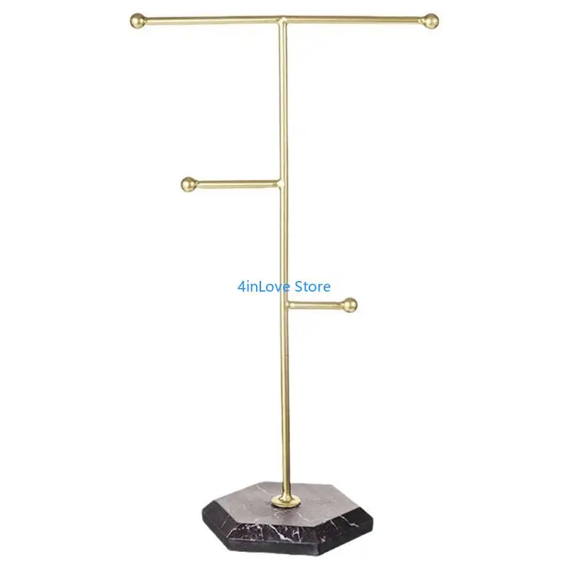 

T4MD Practical Jewelry Display Stand Multipurpose Bracelet Holder Earring Rack Watch Accessories Display Shelf for Women