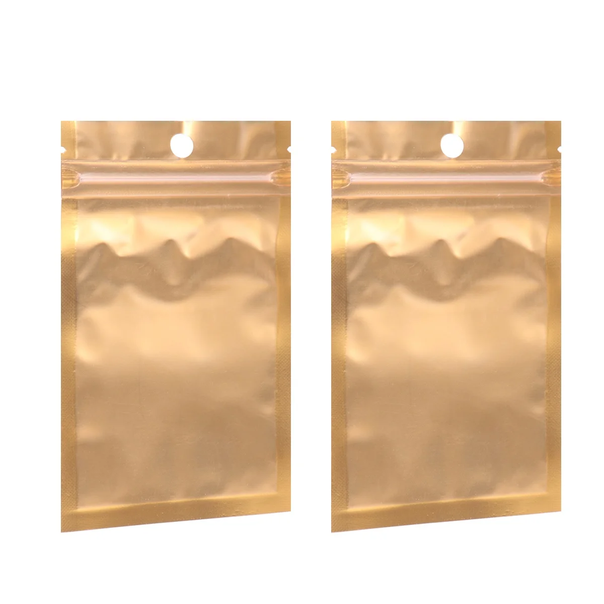 

100pcs Self Sealed Food Bags Durable Foil Zipper Resealable Storage Grocery Bags Suitable Candy Coffee Nuts Tea