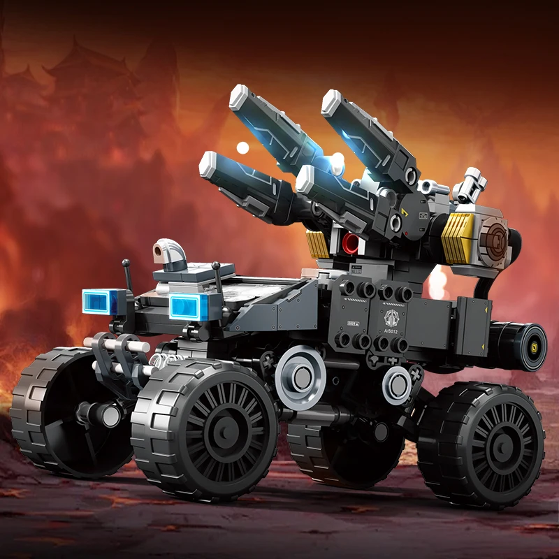 ตัวต่อ SEMBO BLOCK 412 ชิ้น ชุด The Wandering Earth ซีรีส์ MOC ตัวต่อแบบทหาร รถขีปนาวุธ ของเล่นเด็กผู้ชาย ของขวัญ
