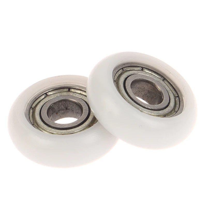 2 Buah 695ZZ 5X18X6Mm POM Nilon Tipe Bulat Roda Rol POM Dibungkus 695ZZ Bantalan Katrol Roda Plastik