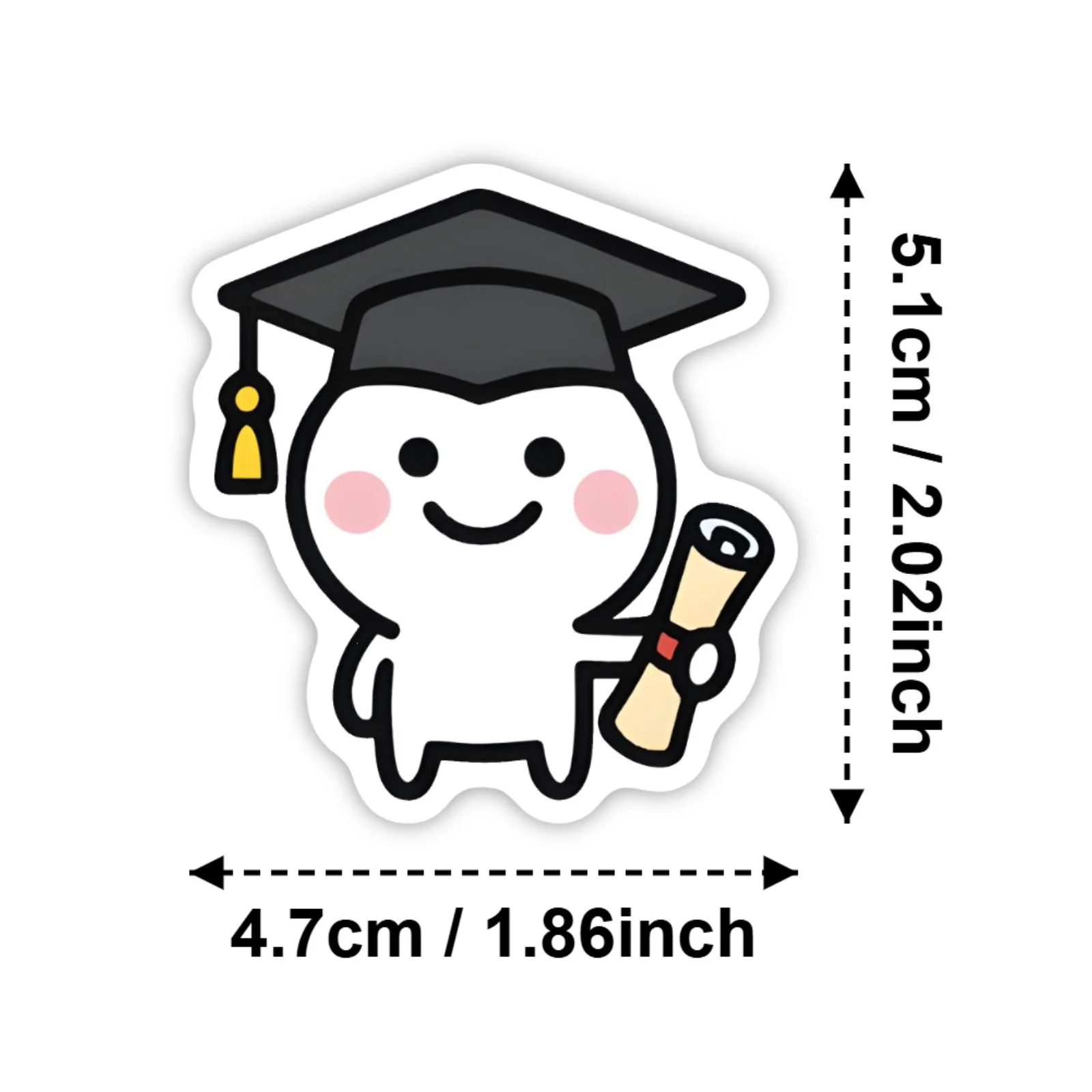 50pcs/bag New Cross-border Simple Soft And Cute Doodle Stickers Of Doudou People Notebook Water Cup And Skateboard Sticker - view 5