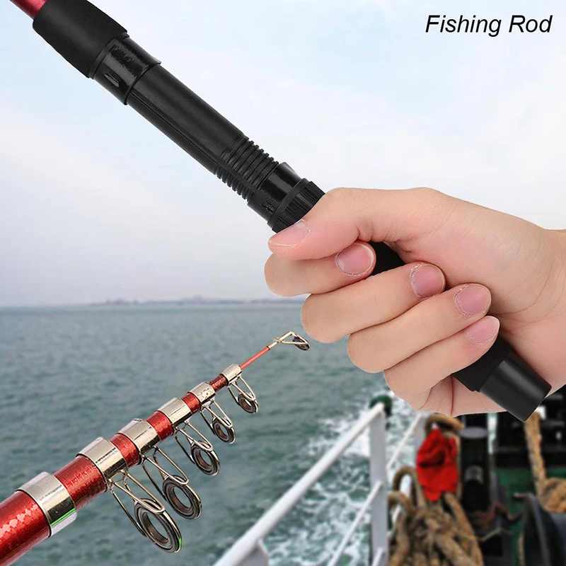 1Pc Glass Fiber Fishing Rod Sea Fishing Rod Super Hard Cast 1.5-4.5 Meters Used For Beginners' Light And Skilled Fishing Rod