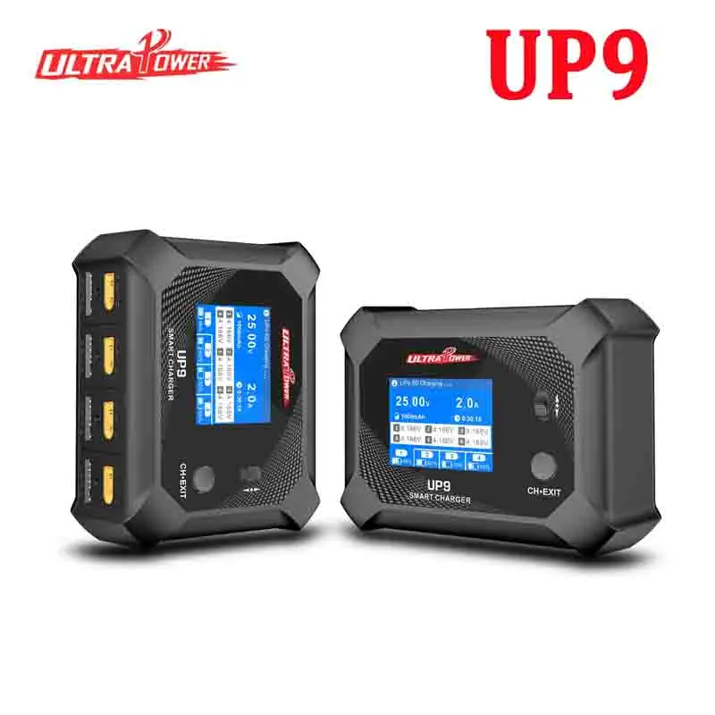 

ULTRA POWER UP9, 200 Вт, четырехканальное интеллектуальное зарядное устройство, AC100 Вт/DC, 200 Вт, аксессуары для зарядного устройства с двойным входом, RC