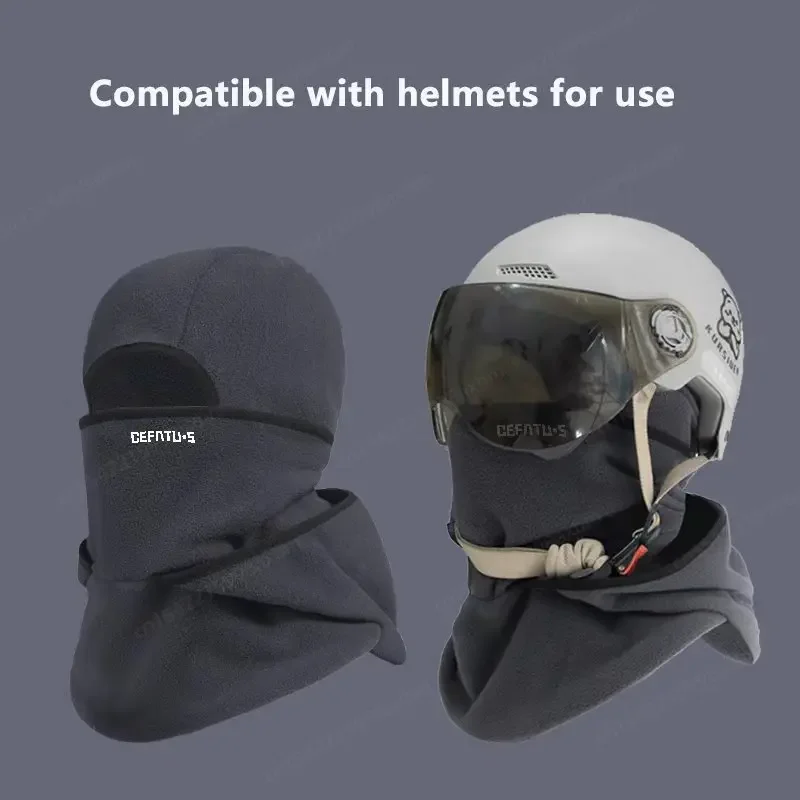 Portable Winter Cycling Mask Thermal Windproof Balaclava Ski Mask Men Women Warm Polar-fleece Outdoor Sport Motorcycle Face Mask