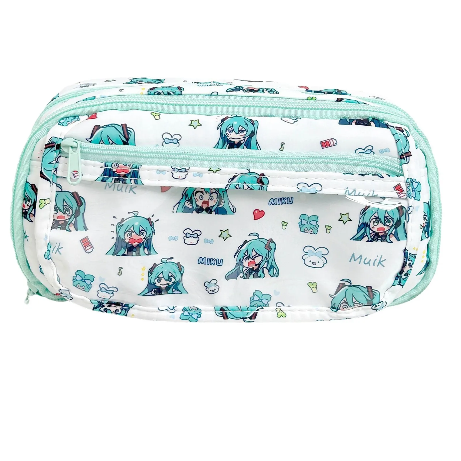 Cartoon Hatsune Miku Pain Bag Pencil Bag High-Looking Girl Stationery Bag Student Large Capacity Cute Pencil Storage Bag view 5