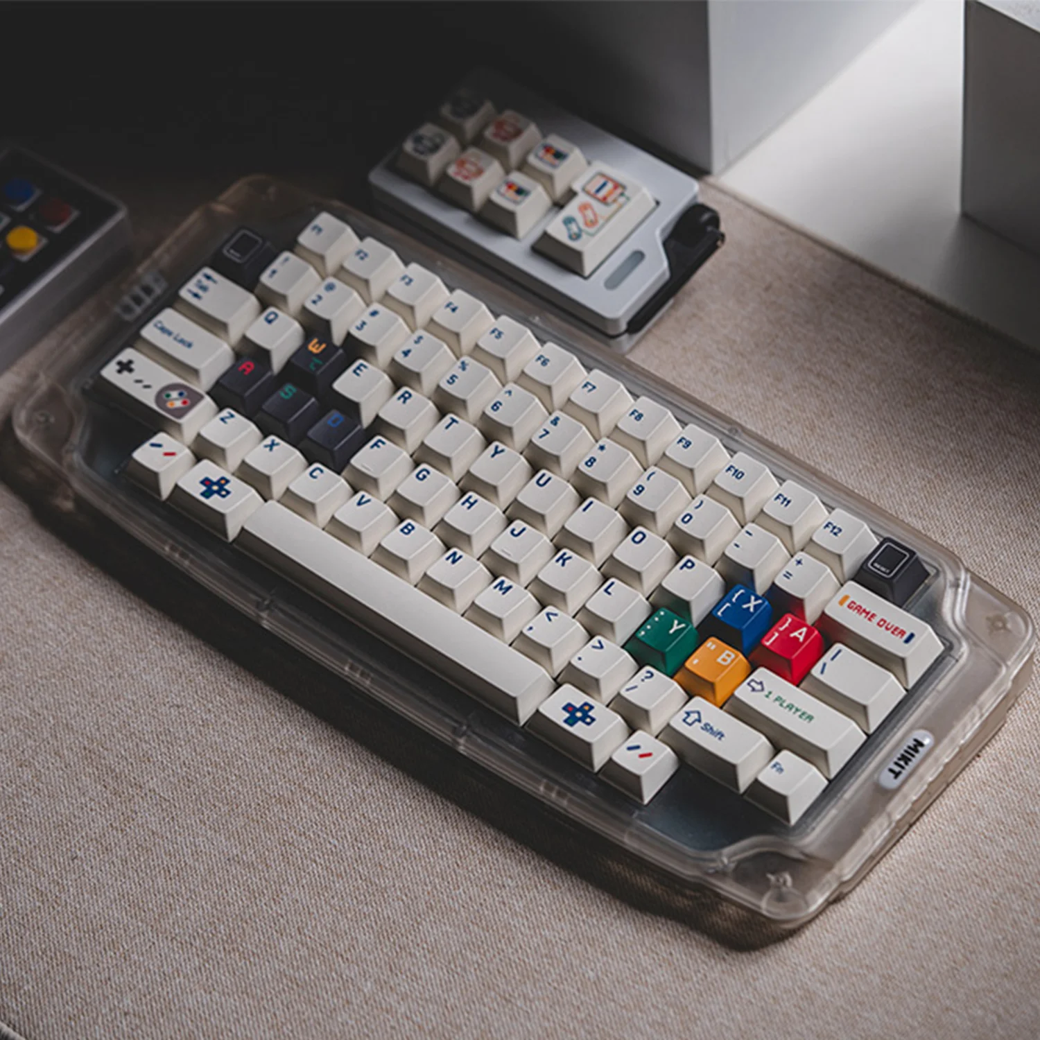 Изготовитель FBB Keycap SFC1990 Joystic термокраска Сублимация PBT вишня высота ретро Механическая клавиатура DIY Wooting пользовательские колпачки для ключей