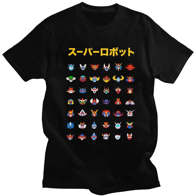 Camiseta personalizada Cool Mazinger Z Grendizer Goldorak UFO Robot para hombre, Camiseta 100% de algodón, camisetas informales, camisetas de calle
