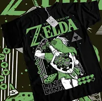 Camiseta The Legend of Link To The Past, divertida camiseta negra de Anime, todas las tallas