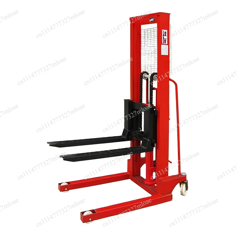 3-Ton manual hydraulic stacker forklift CTY-3T with nylon wheels, 1.6m lift height, suitable for warehouse  logistics industries