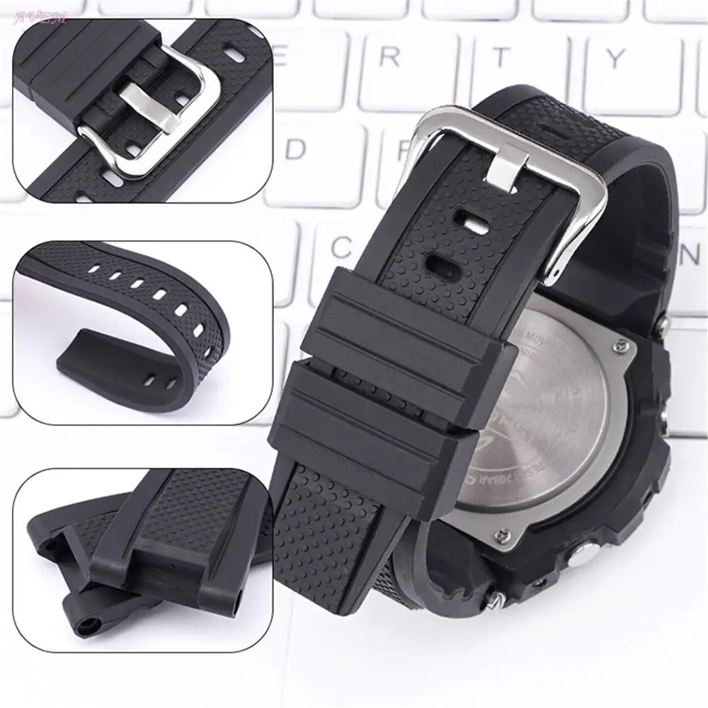حزام ل كاسيو G-Shock GST سلسلة GST-210B GST-W300G S300G S110 W100 الرجال كامو الراتنج ساعة مطاطية الفرقة سوار إكسسوارات